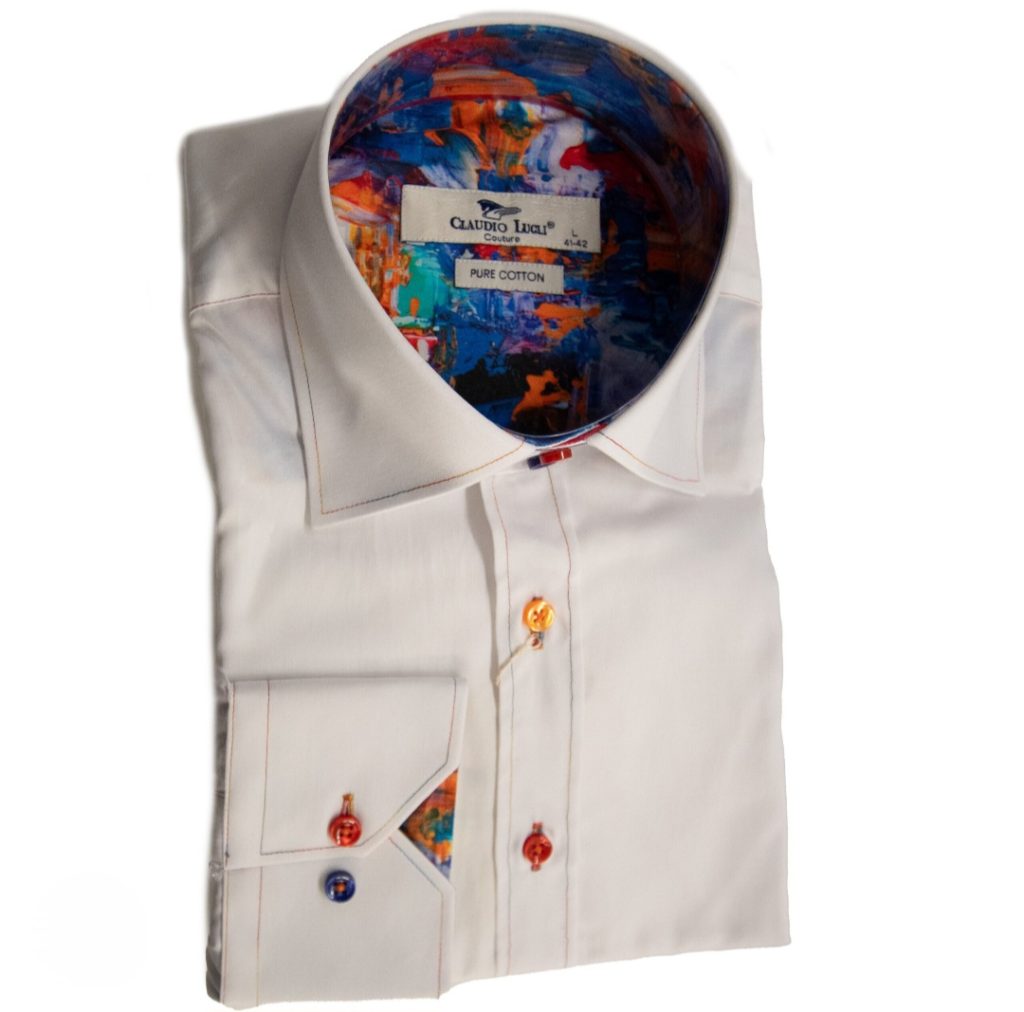 Claudio Lugli Painted Inner white Shirt