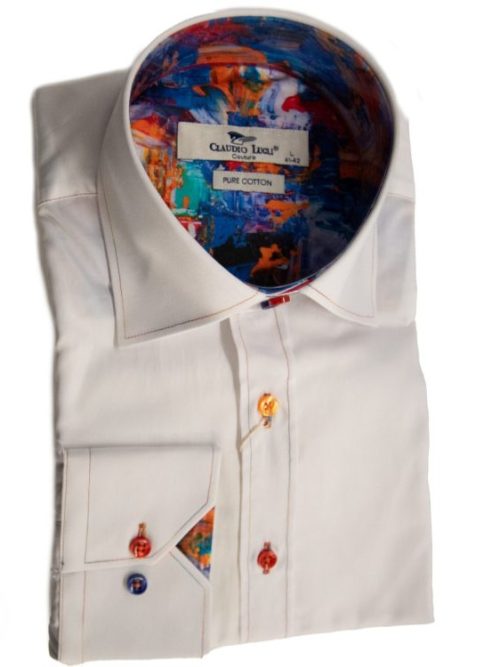 Claudio Lugli Painted Inner white Shirt