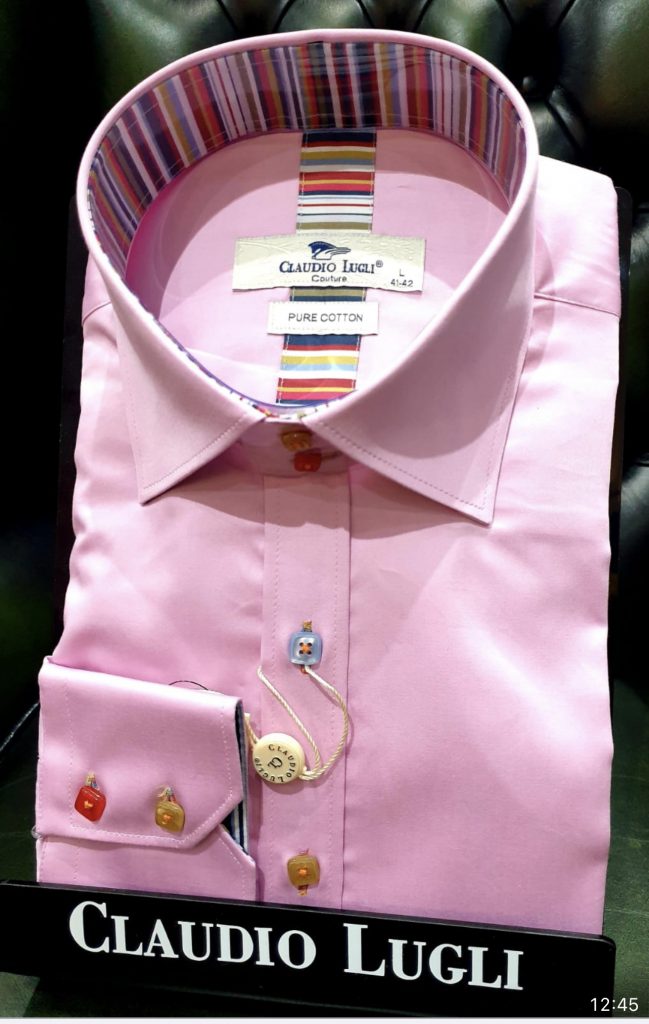 Claudio Lugli Long Sleeve Strip insert shirt