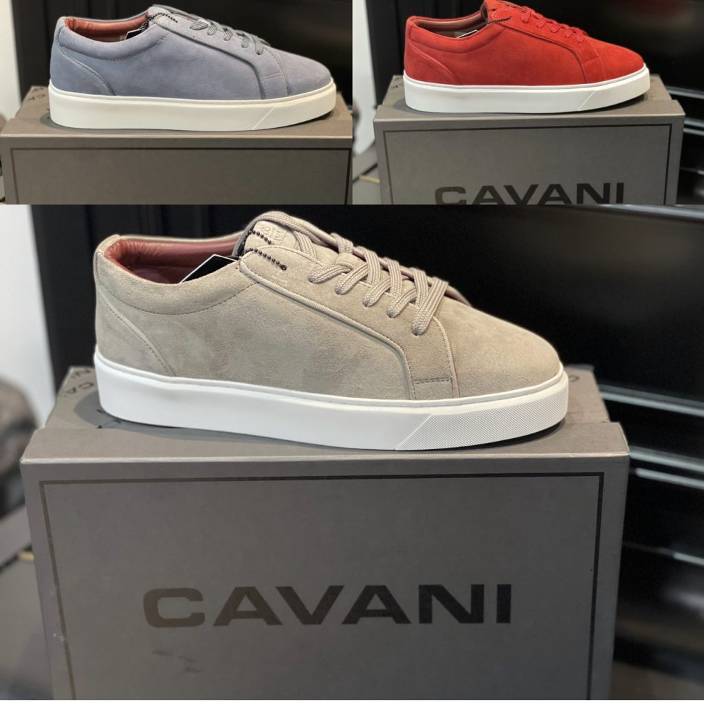 Cavani P50 Suede Sneakers - Red Steel or Stone
