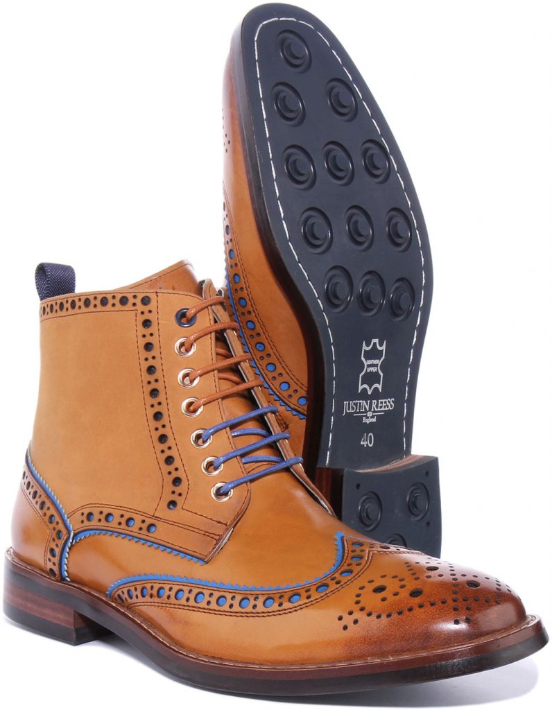 Justin Reess Gary Tan Ankle Boots