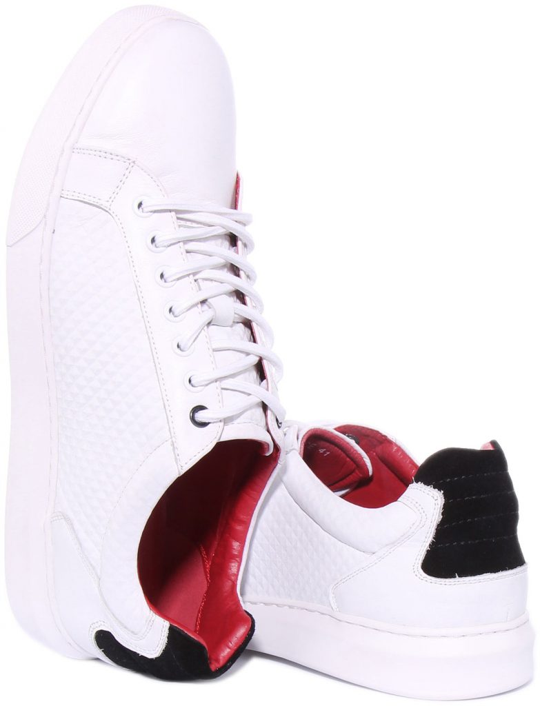 Justin Reess - Prince White Leather Sneakers