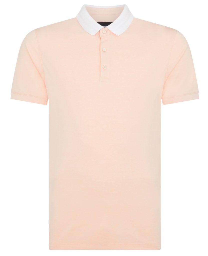 REMUS UOMO TAPPERED FIT COTTON-BLEND POLO TOP