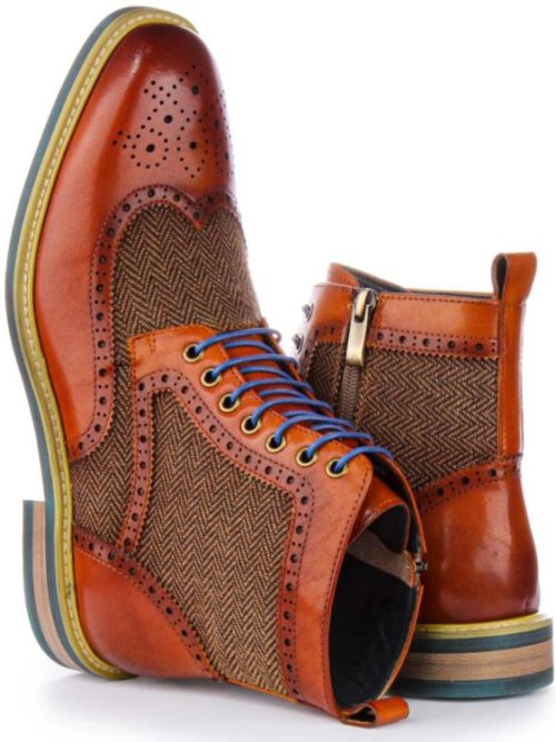 JUSTIN REESS HI KENNEDY HERRINGBONE BOOT
