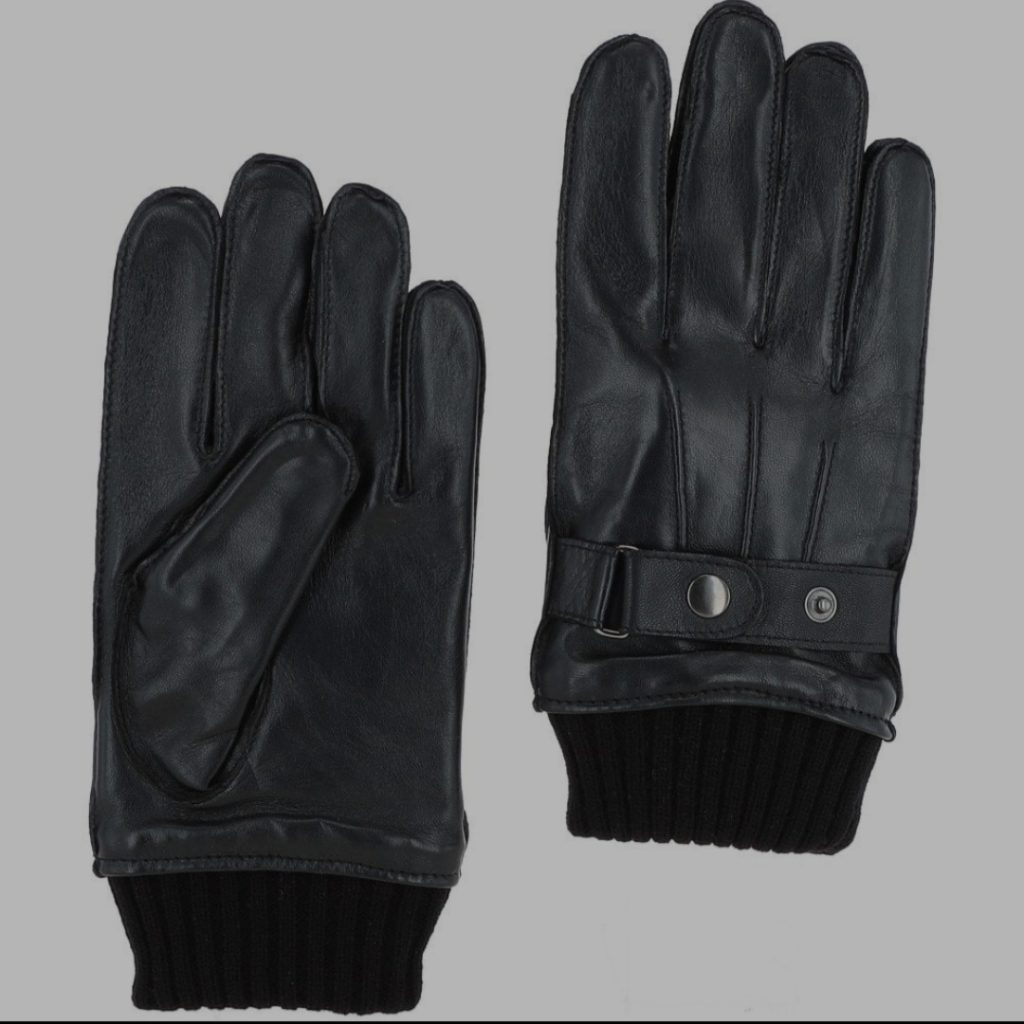 ASHWOOD RIBBED CUFF LEATHER GLOVES