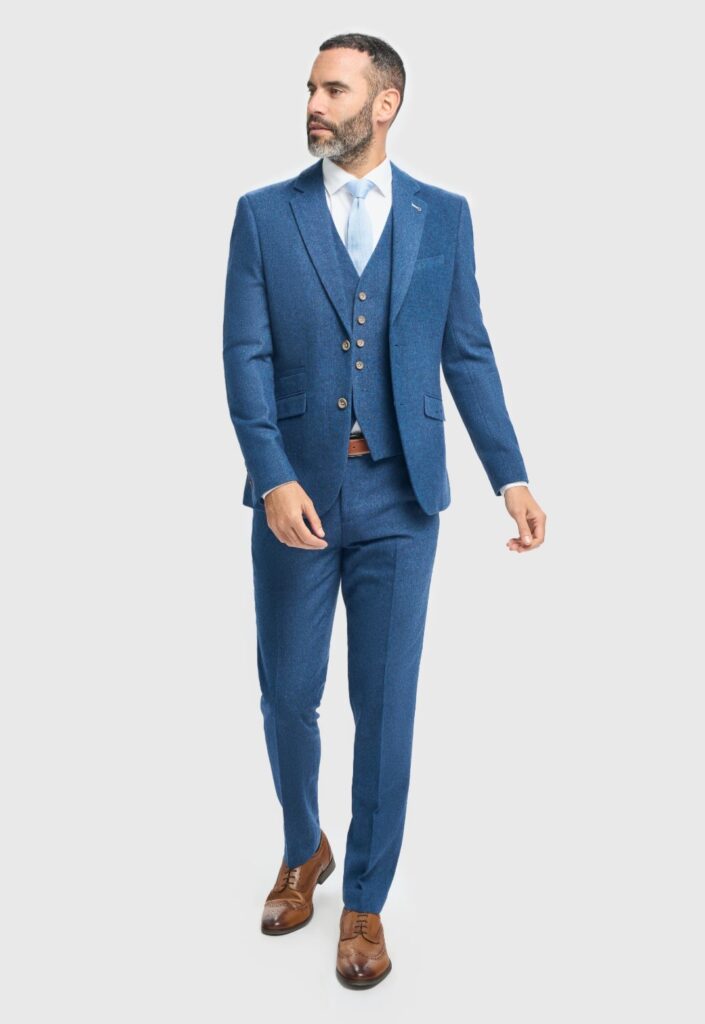 House of Cavani Orson Blue Tweed