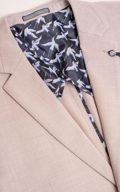 House Of Cavani Miami Beige 1/2 Lining Blazer