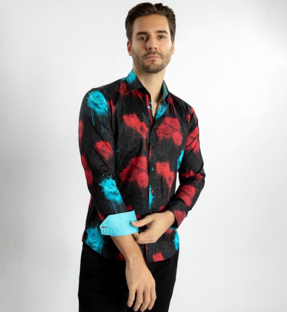 CLAUDIO LUGLI VIVID BLOOMS SHIRT