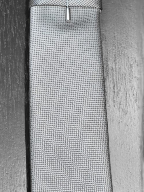 SPECTRE SILVER TIE SET & FLOWER LAPEL PIN