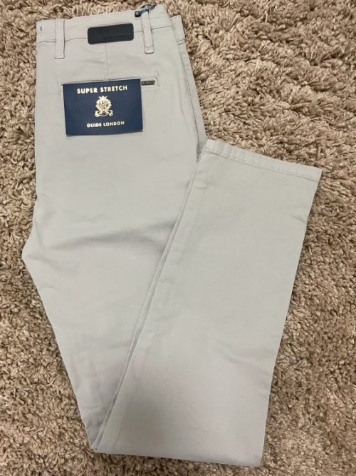 Guide London Super Stretch Chinos - Navy or Grey