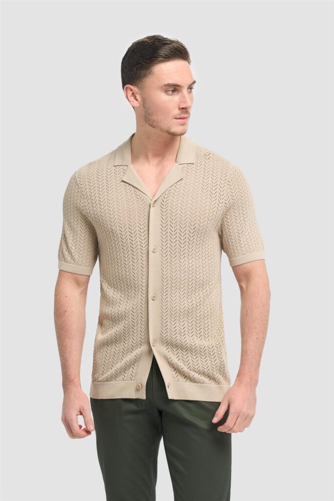 House Of Cavani Barts Sand Casual Shirt