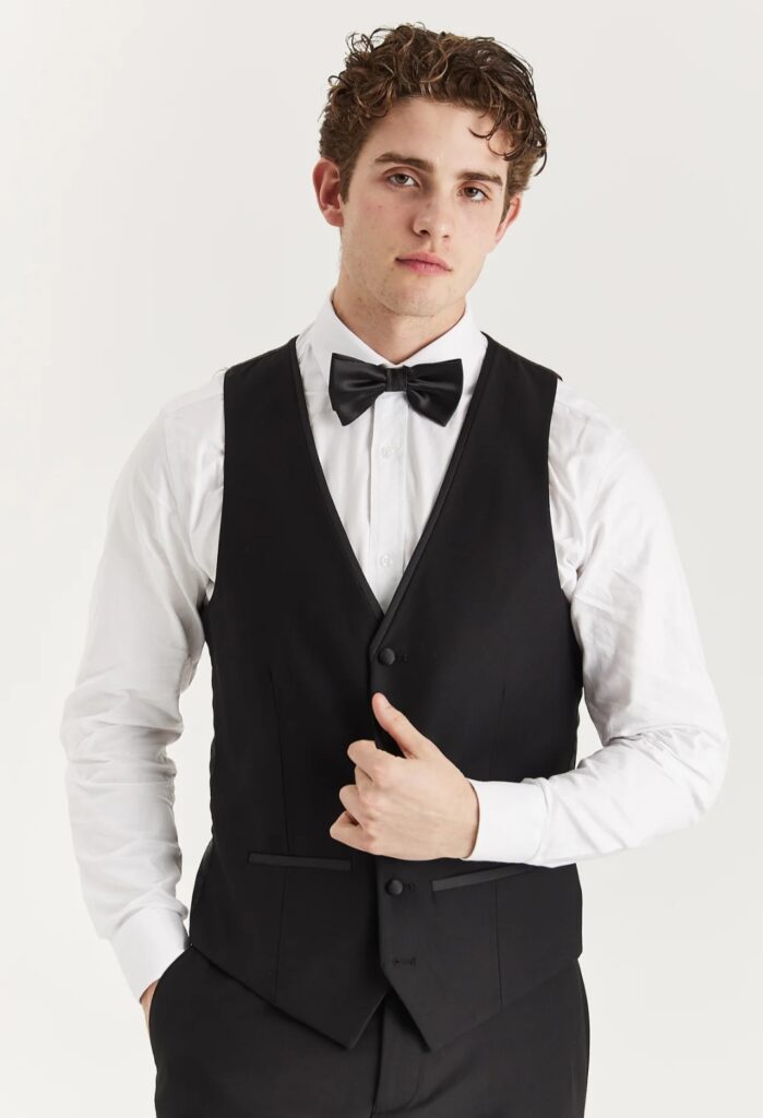 PAUL ANDREW HARRY BLACK TUX WAISTCOAT