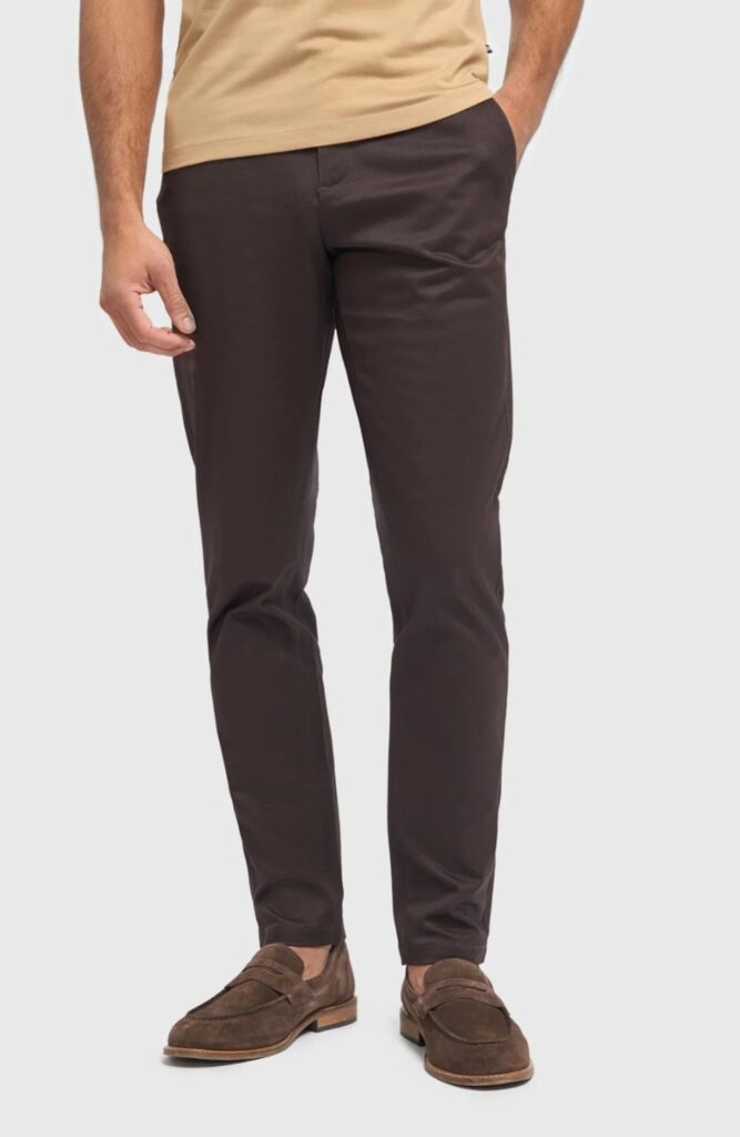 House Of Cavani Dakota Chocolate Brown Chino