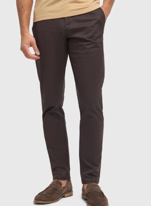House Of Cavani Dakota Chocolate Brown Chino