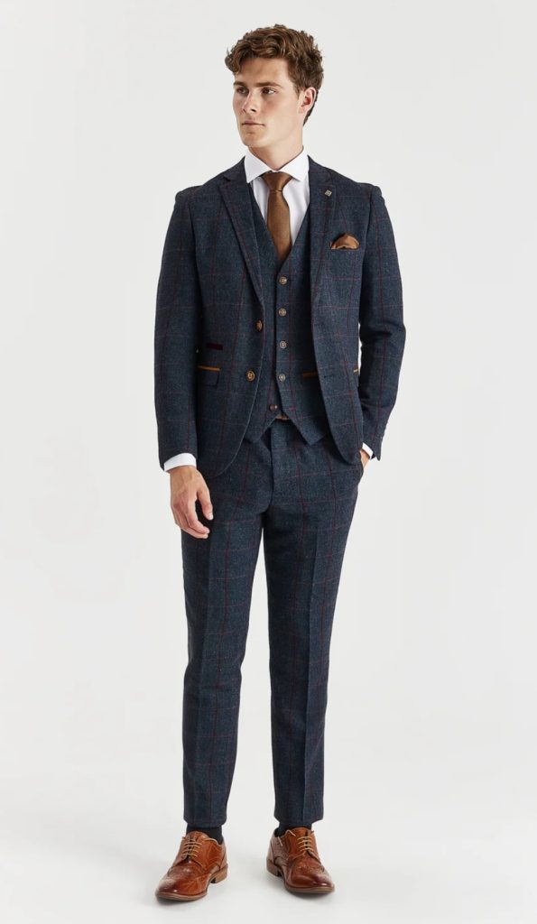 Paul Andrew Madrid Navy Suit