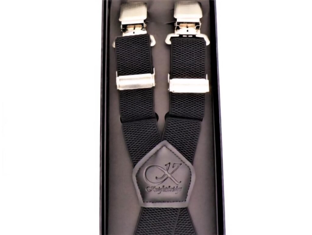 Knightsbridge Black XL Clip Braces