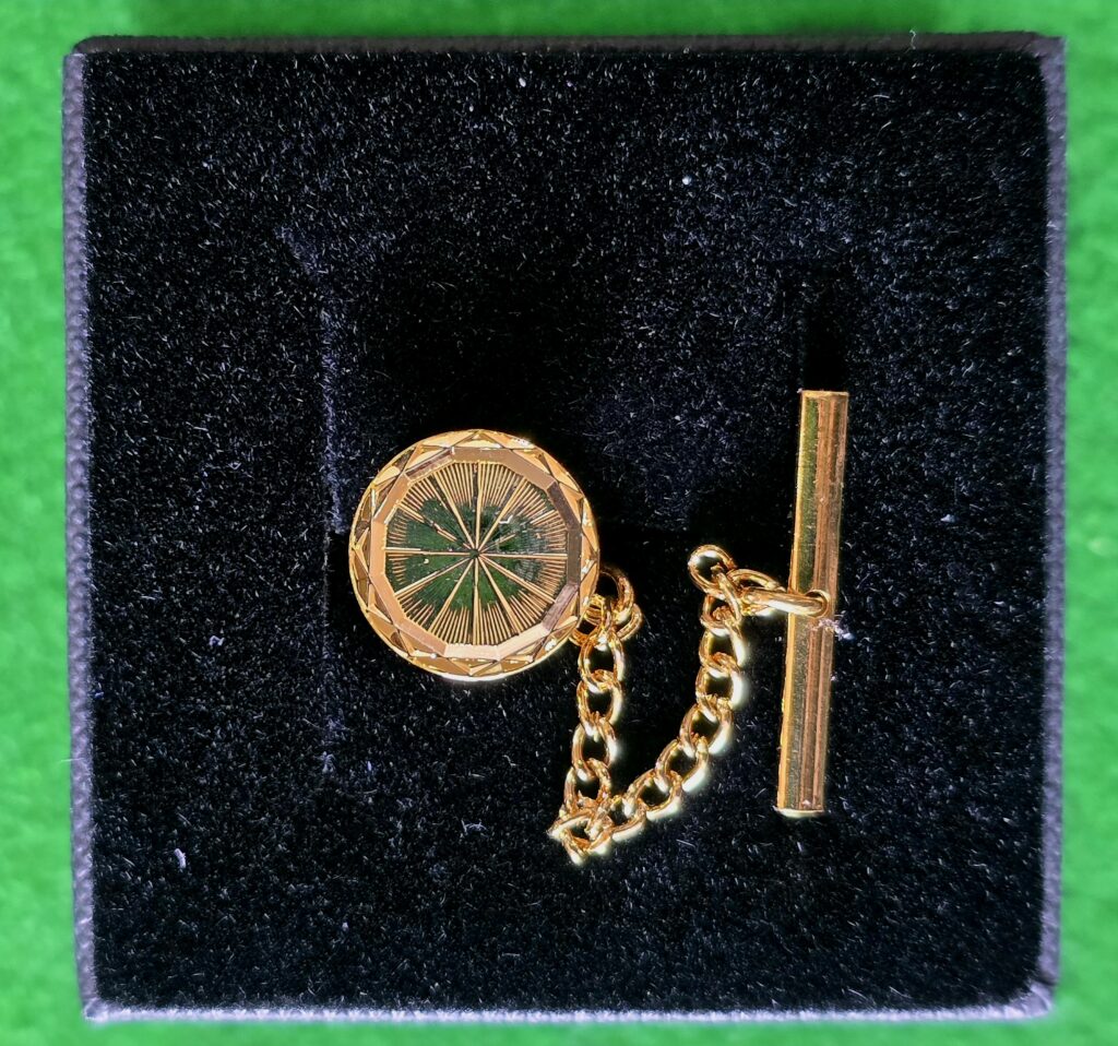 Round Gold Starburst Tie Tac