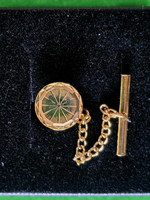 Round Gold Starburst Tie Tac