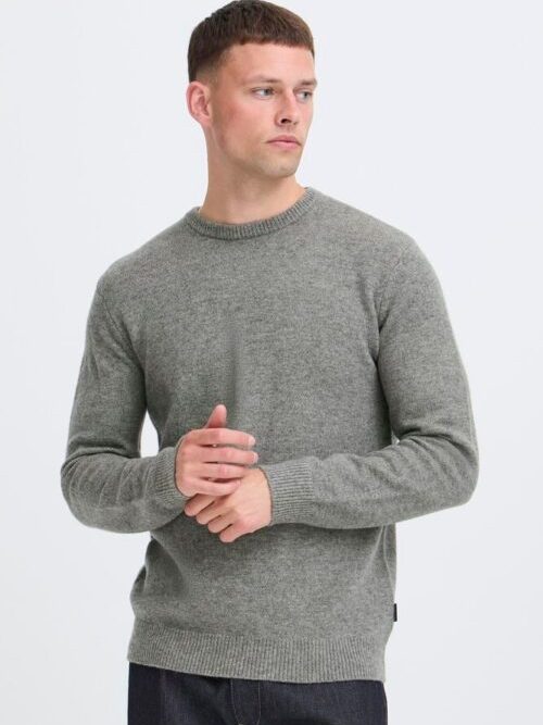 Blend Branko Crew Knit In Brown or Grey