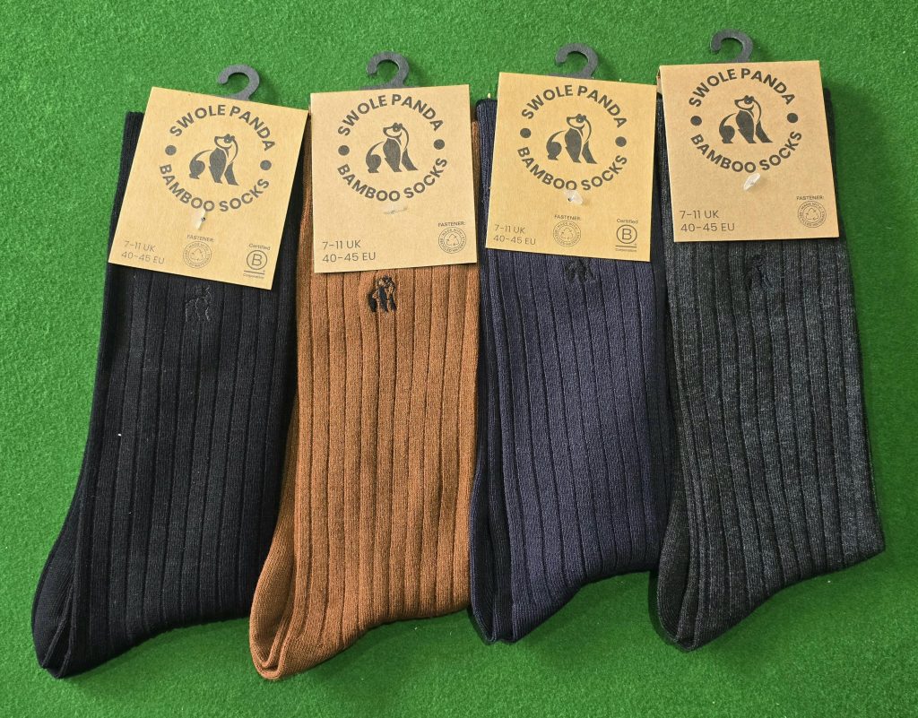 Swole Panda Plain Ribbed Socks
