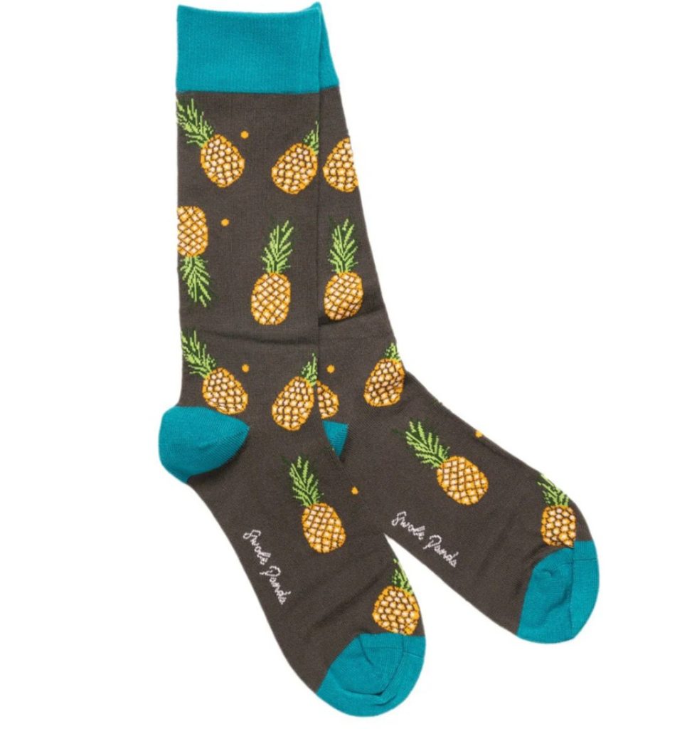 Swole Panda Pineapple Bamboo Socks