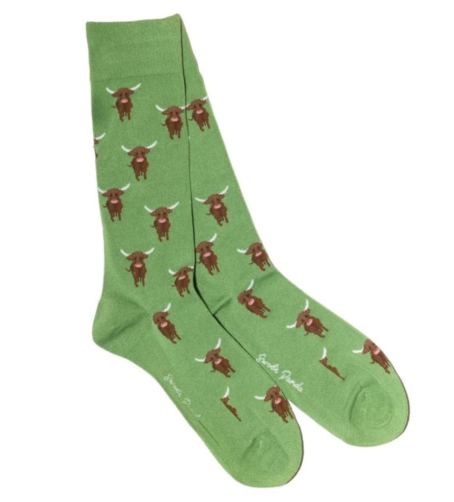 Swole Panda Highland Cows Socks