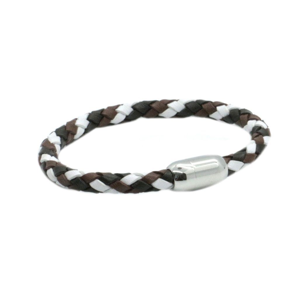Dalaco Brown Leather Bracelet Magnetic Clasp