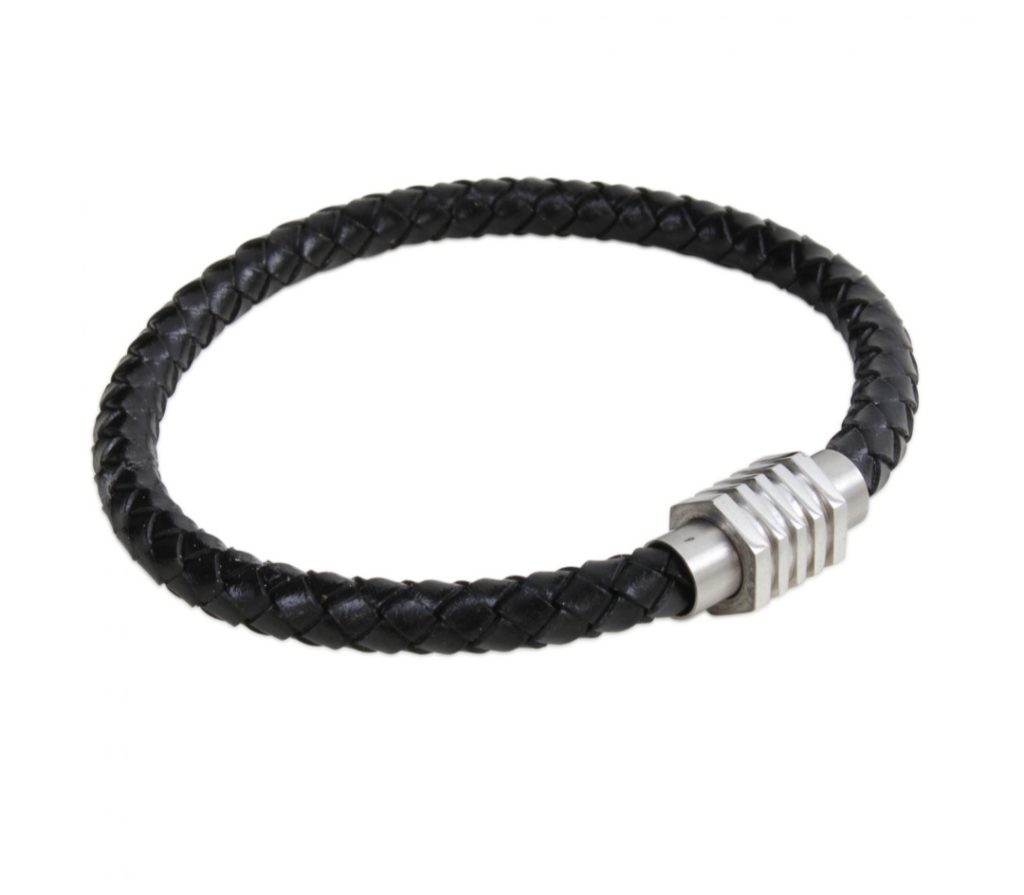 Dalaco Black Bracelet Ribbed Clasp