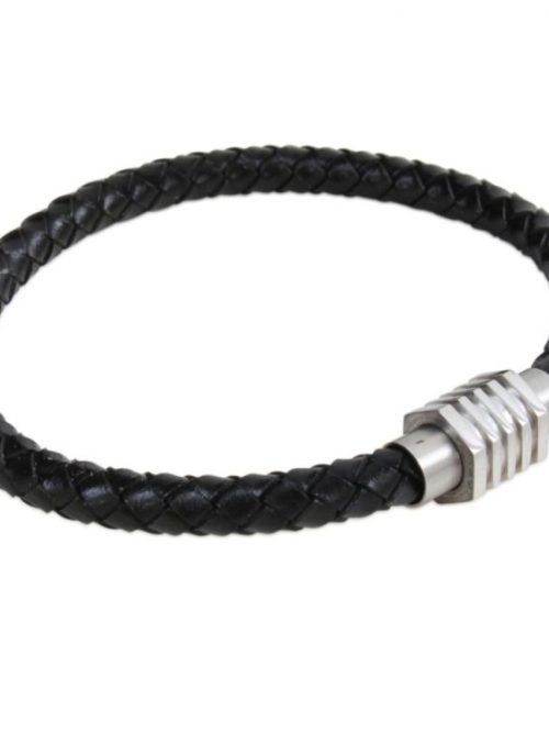 Dalaco Black Bracelet Ribbed Clasp