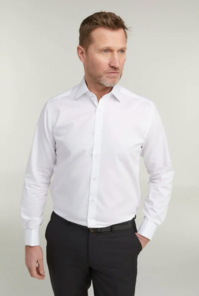 Double Two White Non-Iron Double Cuff Shirt