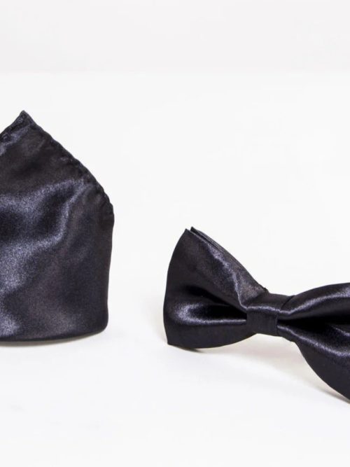 Marc Darcy Satin Bow Tie Set in Various Colours