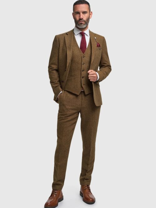 House Of Cavani Thomas Tan Tweed Suit or Separates