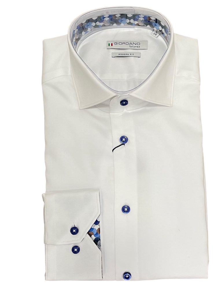 GIORDANO MODERN FIT BUBBLE INSERT SHIRT