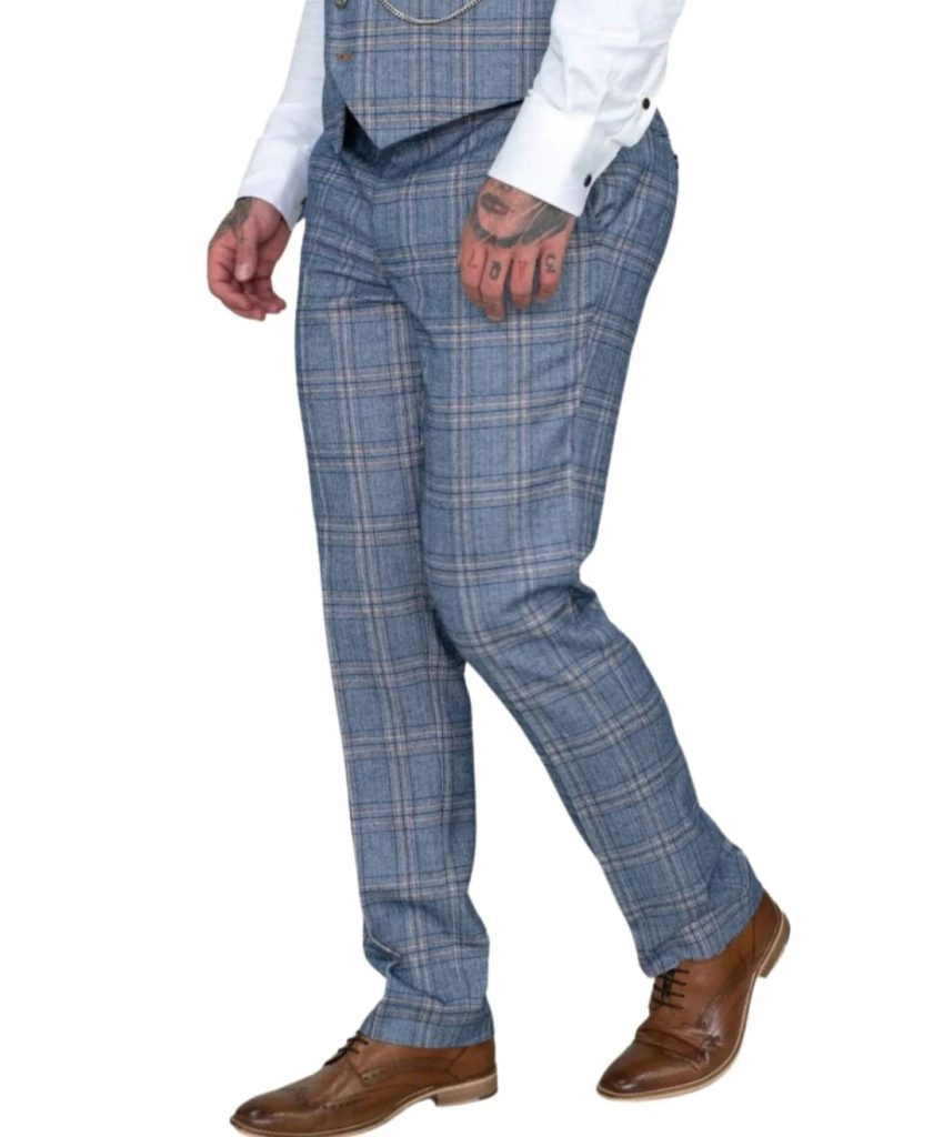 House Of Cavani Brendan Blue Trousers