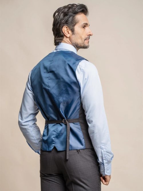 House Of Cavani Seeba Graphite Waistcoat