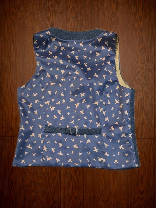 Guide London Blue Tweed Waistcoat