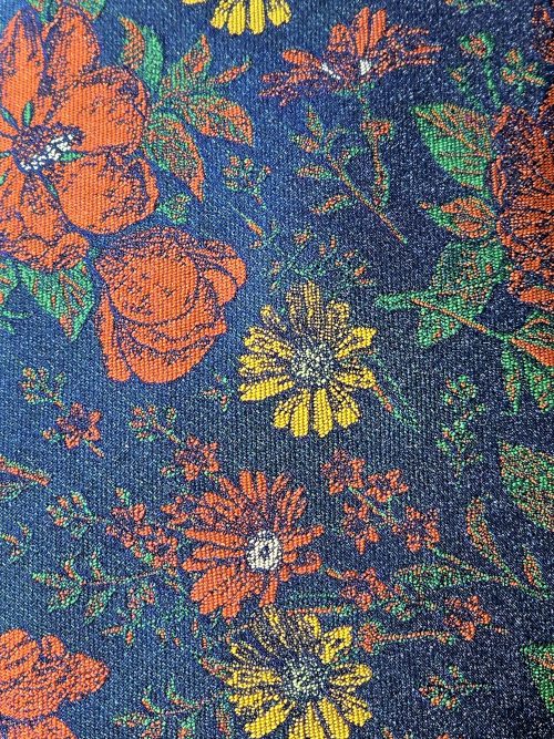 Knightsbridge Green & Orange Floral Tie & Pocket Square Set